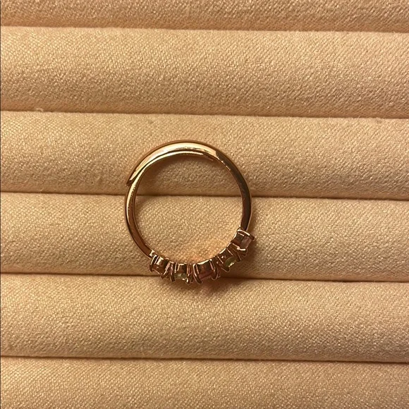 Elegant Pink and Green Tourmaline Ring - Picture 7 of 7